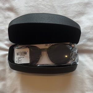 Tortoise Black Ferragamo Sunglasses with Case